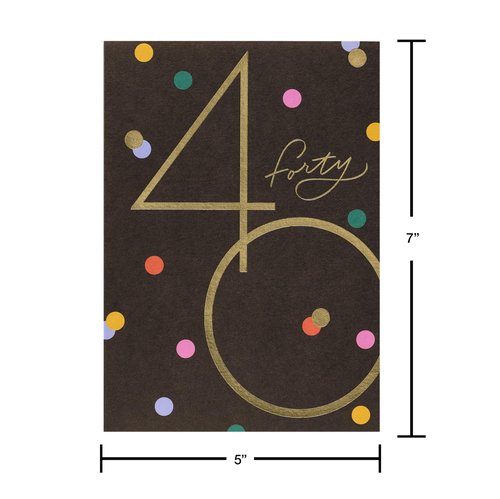 Papyrus 40th Birthday Card for Women, Perfect for Friends or Daughter (Best Decade Yet)