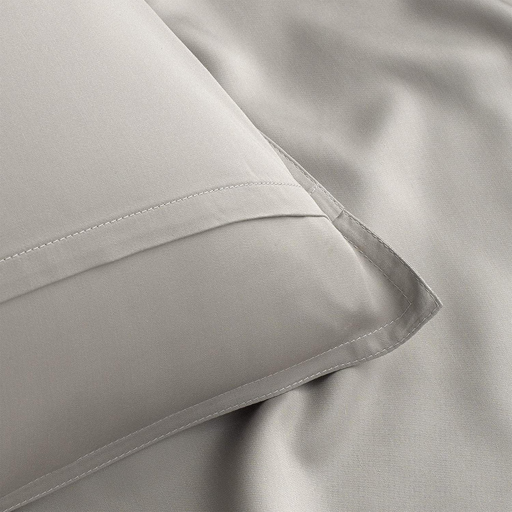 Pure Bamboo Split King Sheets - 100% Organic Viscose Bed Sheet Set, Soft & Cooling, 2 Fitted Sheets (Stripes)