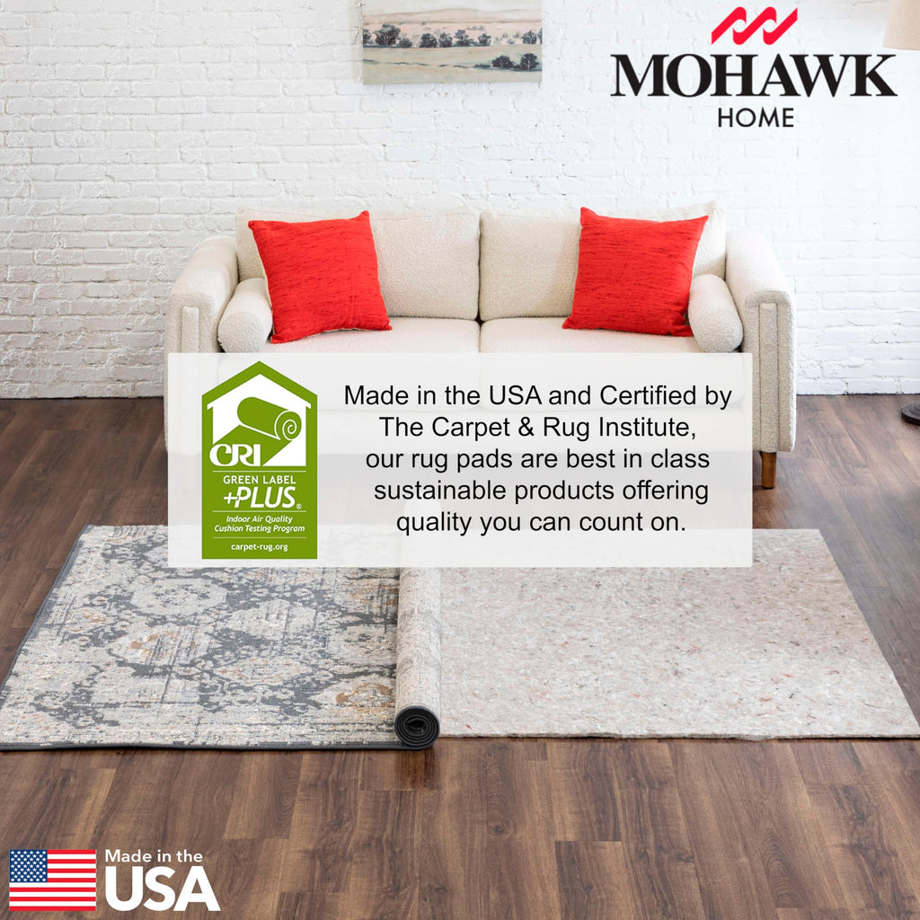 Mohawk Home Felt Rug Pad 8' x 10' - 1/2 Inch Thick Cushion for Area Rugs, Protective Underlay for Hardwood Floors, Comfort and Insulation – Felt Only Pad