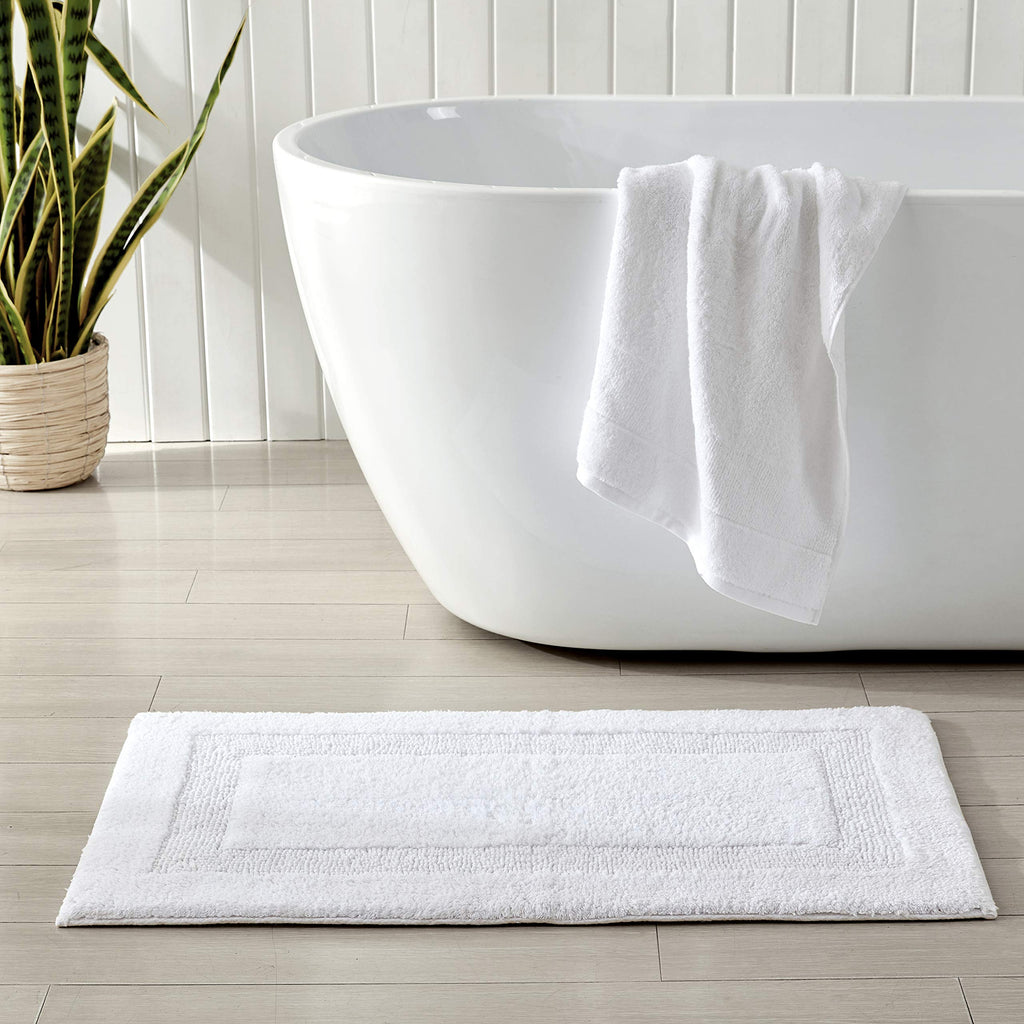 Tommy Bahama - Bath Rug, 100% Cotton Soft & Absorbent Bath Mat, Reversible, Dorm Room Essentials, Long Branch Coconut