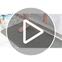MontVoo Non-Slip Bathtub Mat 16x24 Inch - Quick Drying Foot Scrubber in Grey