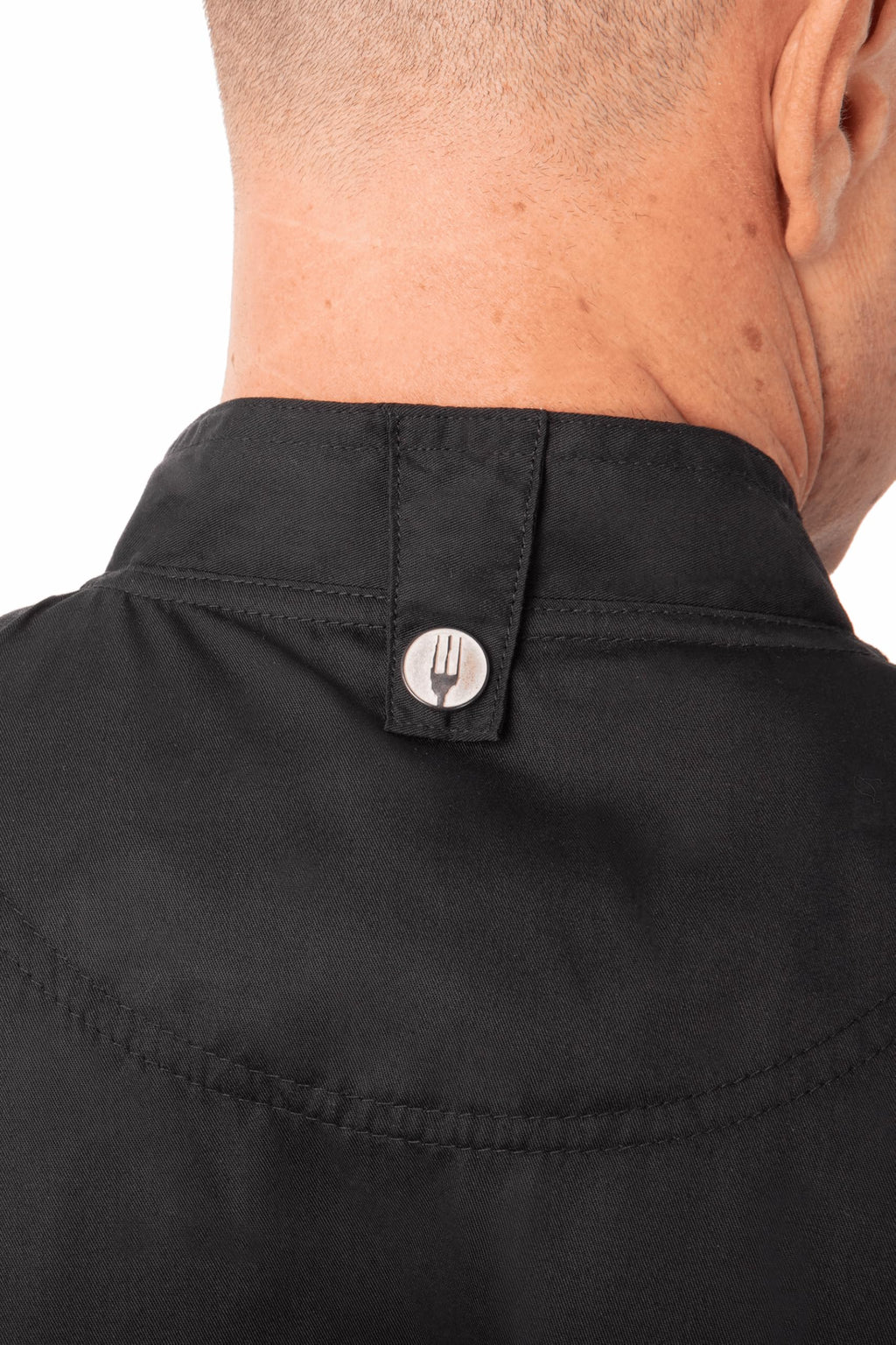 Chef Works Men's Springfield Chef Coat, Black, Small