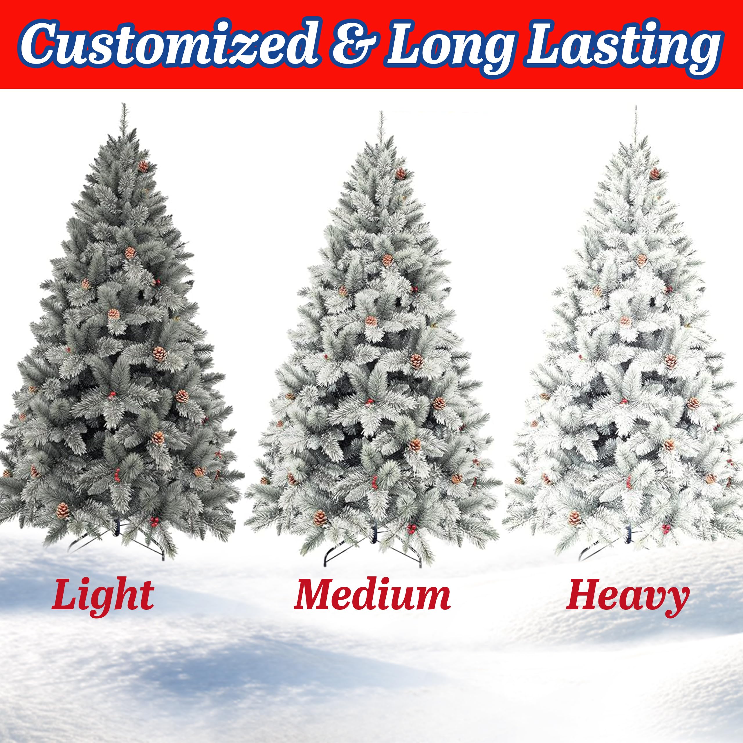 Christmas Santa Snow Spray, 2 Pack Artificial Snow for Holiday Decor, Fake Snow Effect for Christmas Tree, Wreaths, Windows, Winter Theme Indoor and Outdoor Decoration, 13 oz. Spray Bottles