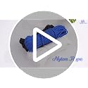 jijAcraft 30M Black Nylon Rope - Heavy Duty Twisted Cord for Camping & Garden