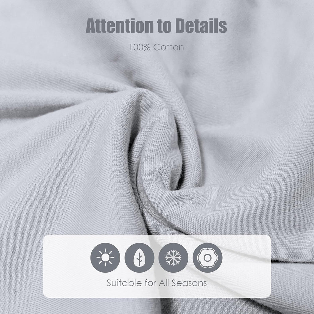 Sweet Dolphin Baby Wearable Blanket Sleep Sack - 100% Cotton, TOG 0.5, 2-Way Zipper, Newborn Essential