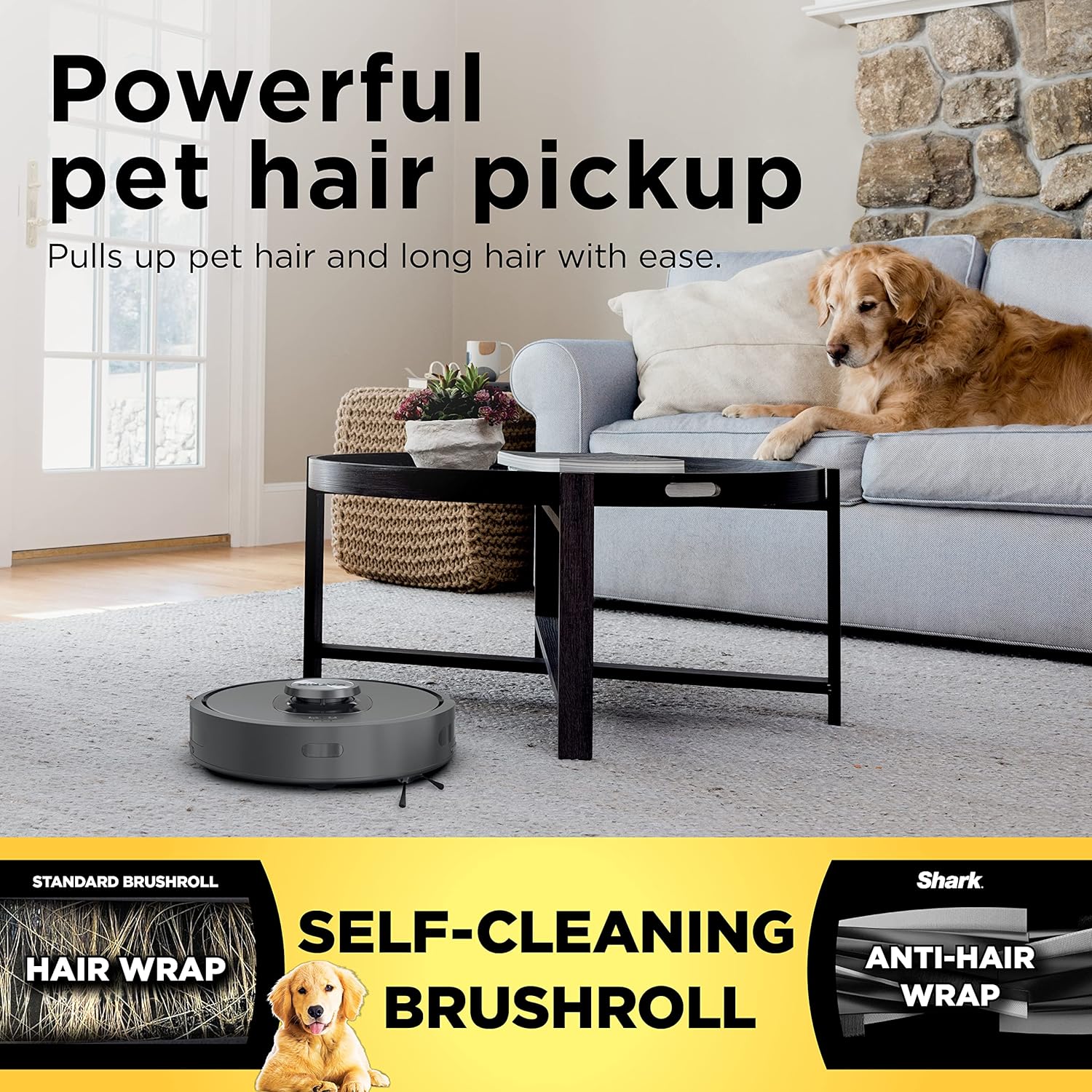 Shark R-RV2310AE Matrix Self-Empty Robot Vacuum - Ideal for Carpets & Hard Floors | 45-Day Capacity, Bagless