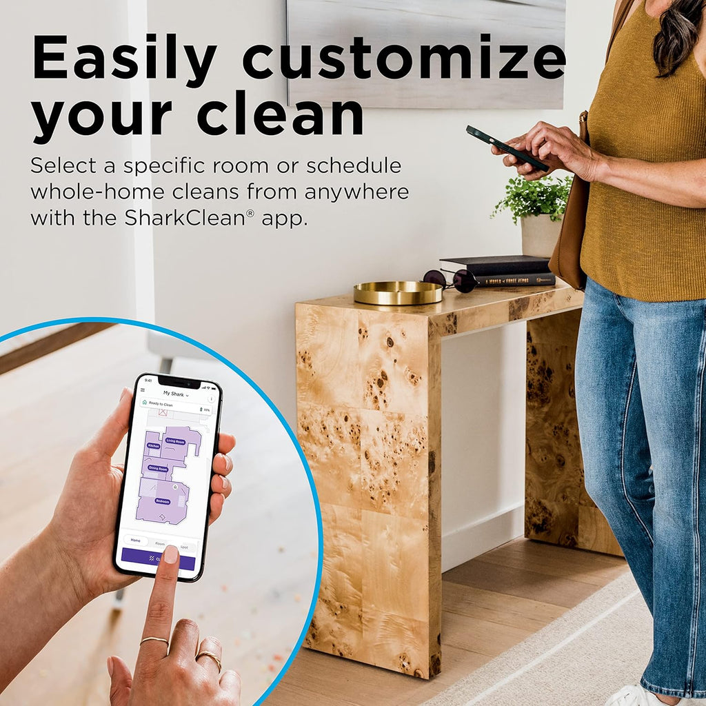 Shark R-RV2310AE Matrix Self-Empty Robot Vacuum - Ideal for Carpets & Hard Floors | 45-Day Capacity, Bagless