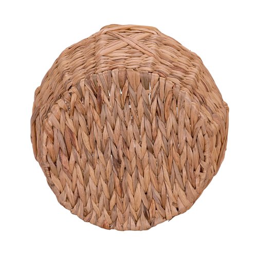 Household Essentials ML-4112 Hyacinth Round Floor Basket, X-Design, Brown