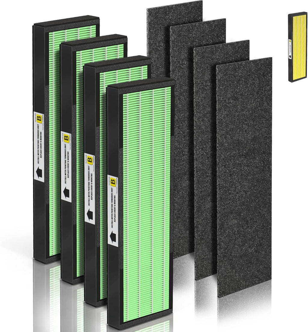 Uaswpart AC4825 HEPA Filter - Compatible Replacement for AC4300, CDAP4500 & More | 4x H13 HEPA + Carbon Filters