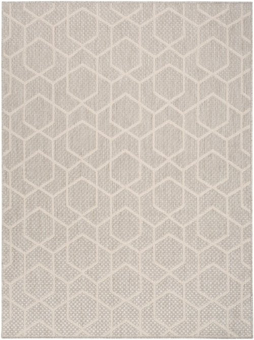 Nourison Home Horizon Indoor/Outdoor Grey 6' x 9' Area Rug - Easy Clean, Non Shedding, Bed Room, Living Room, Dining Room, Kitchen (6' x 9')