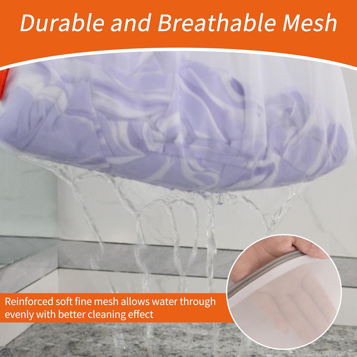 Polecasa Mesh Laundry Bags - 3Pcs Set with Sturdy Zipper for Delicates, Lingerie & Baby Clothes | 1 Large, 1 Medium, 1 Small