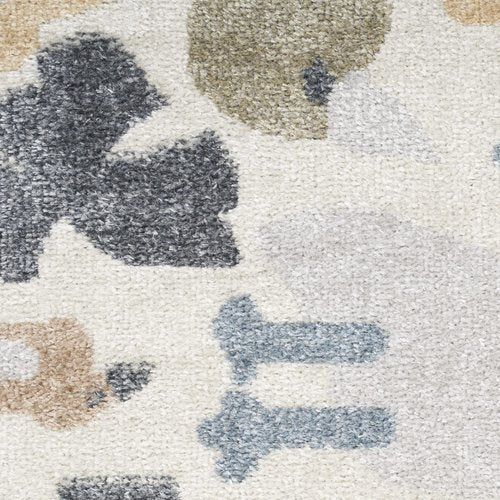 Nourison Home Astra Machine Washable Ivory 6'7" x 9' Area Rug - Easy Clean, Non Shedding, Bed Room, Living Room, Dining Room, Kitchen (7' x 9')