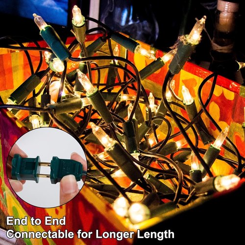 Christmas Lights - 150 Count Mini String Lights | 29 FT Green Wire Fairy Lights for Indoor & Outdoor Decor