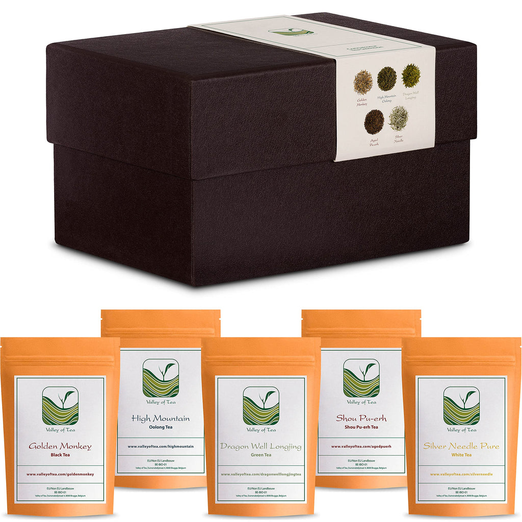 Tea Lovers Gift Basket Connoisseurs - Luxury Loose Leaf Tea Variety Pack - Specialty Teas Gift Box - Luxury Assortment of Tea Samplers - Samples Loose Leaf Tea Gift Set Tea Sampler Gift Set