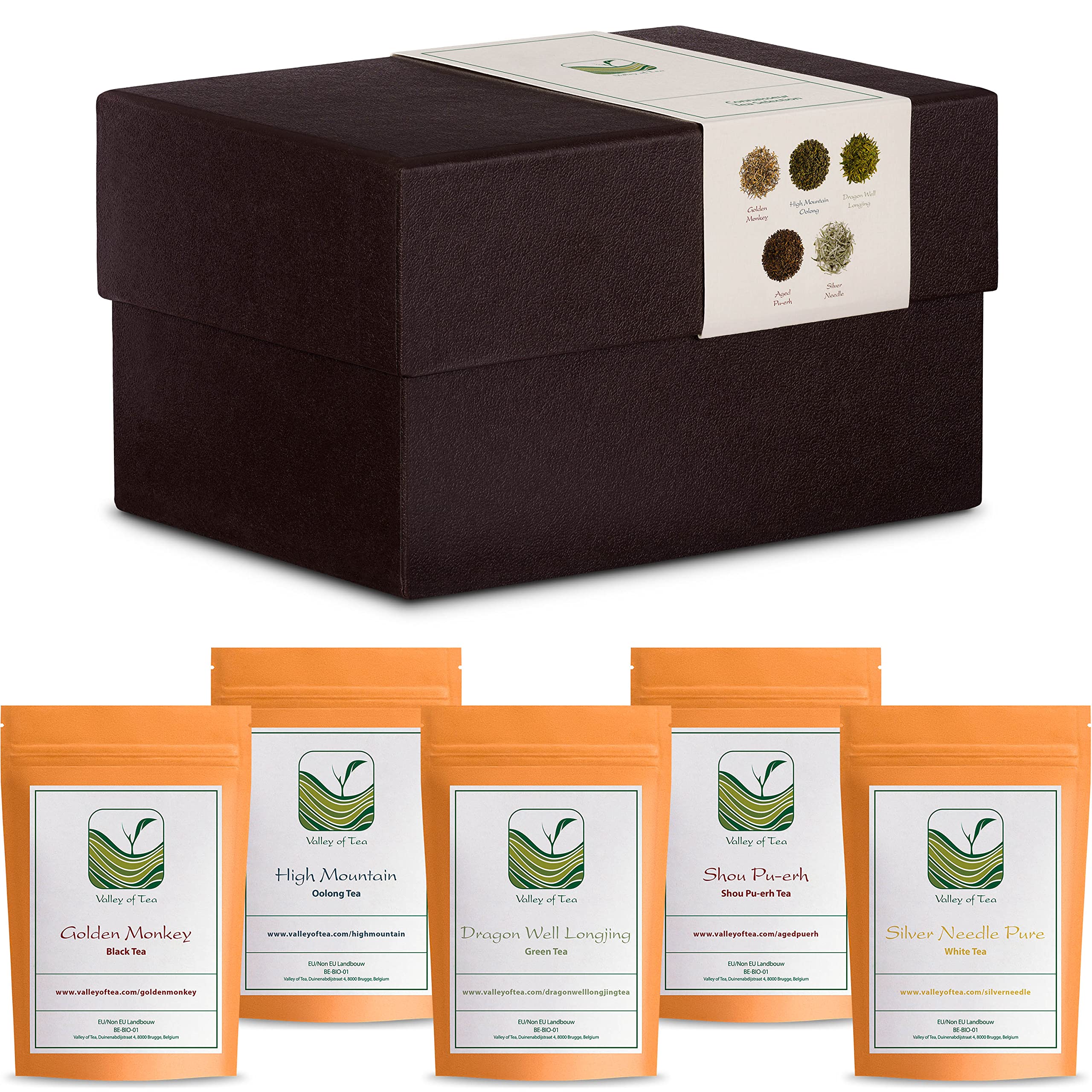 Tea Lovers Gift Basket Connoisseurs - Luxury Loose Leaf Tea Variety Pack - Specialty Teas Gift Box - Luxury Assortment of Tea Samplers - Samples Loose Leaf Tea Gift Set Tea Sampler Gift Set