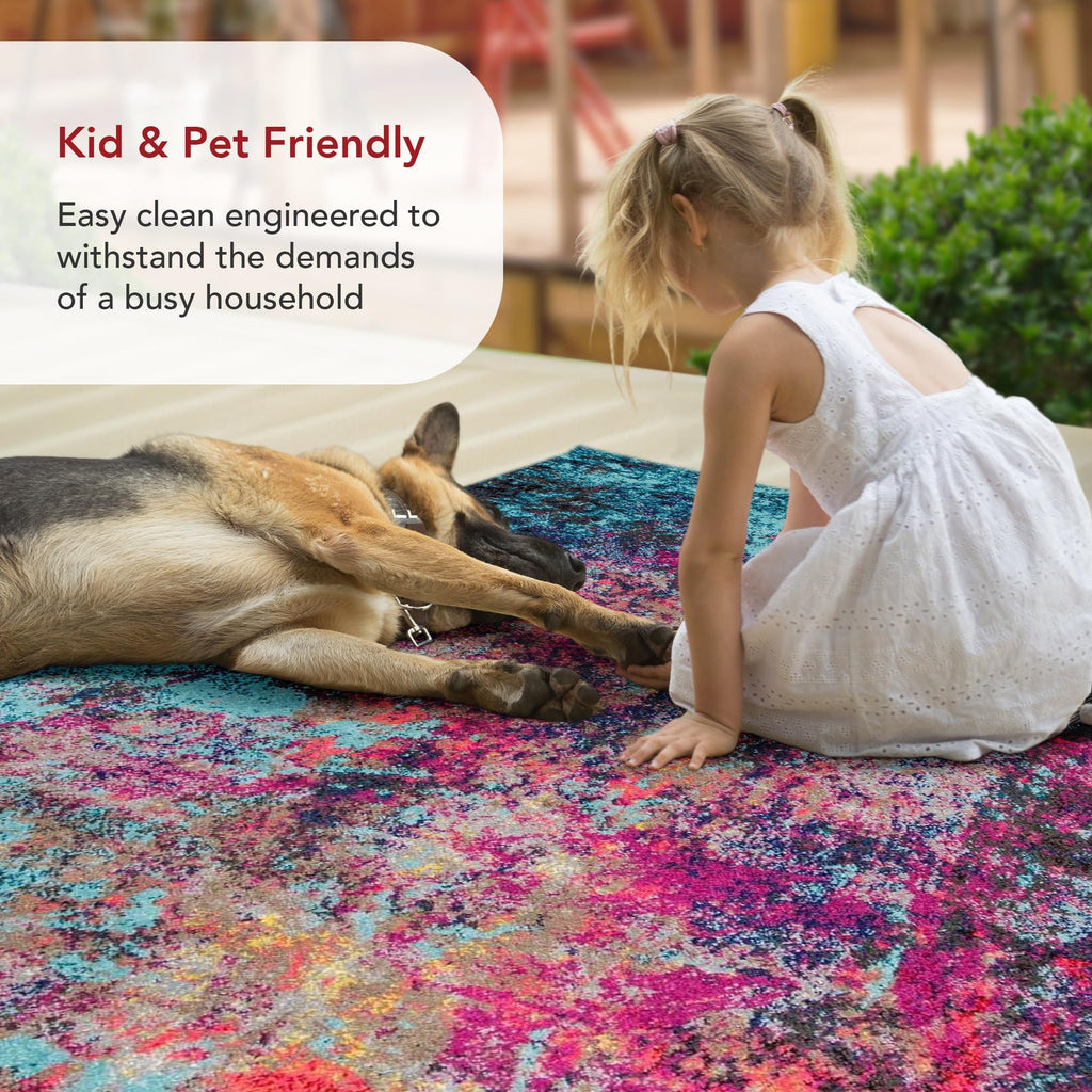 nuLOOM Reva Colorful Abstract Accent Rug, 3x5, Multi