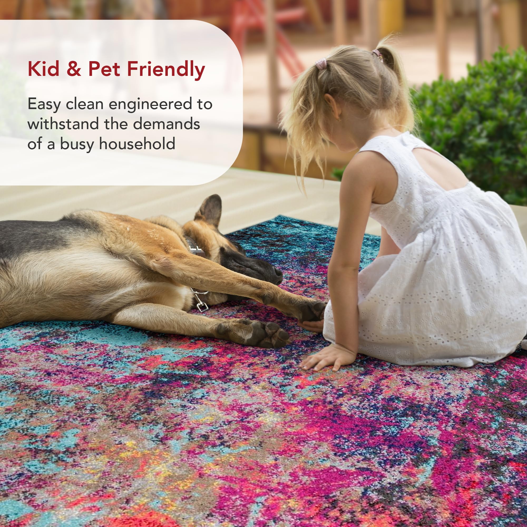 nuLOOM Reva Colorful Abstract Accent Rug, 3x5, Multi