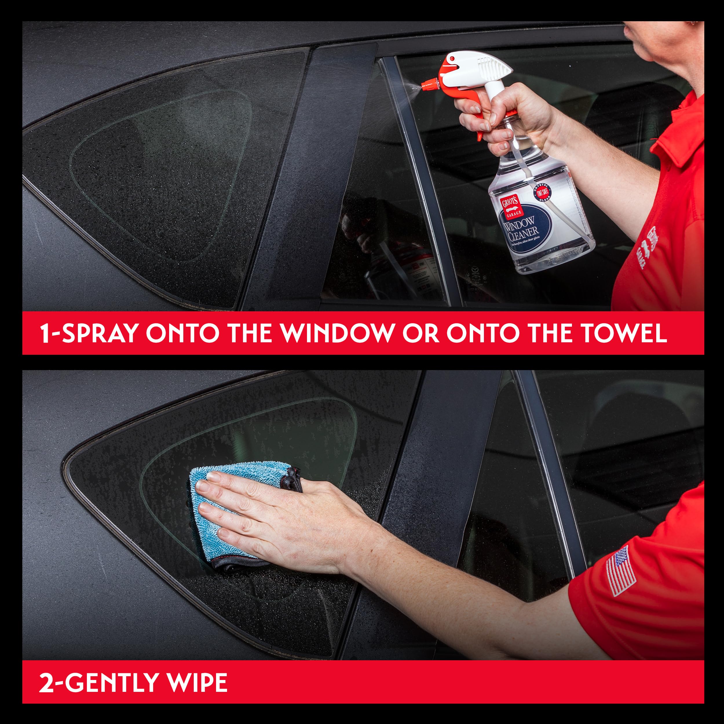 Griot's Garage Window Cleaner, Cleaning Spray for Automotive Windows, Mirrors, Shower Doors, and More, 11108, 35oz