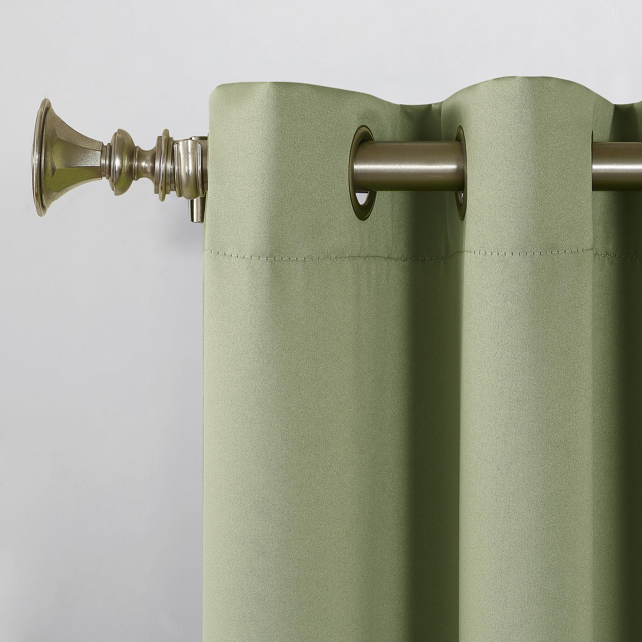 Sun Zero - 53408 Becca Energy Efficient Grommet Curtain Panel, 40" x 84", Sage Green