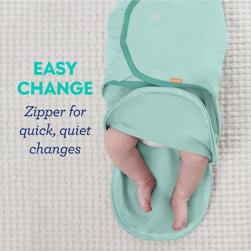 SwaddleMe Easy Change Swaddle – Size Small/Medium, 0-3 Months, 2-Pack (Unicorn Universe)