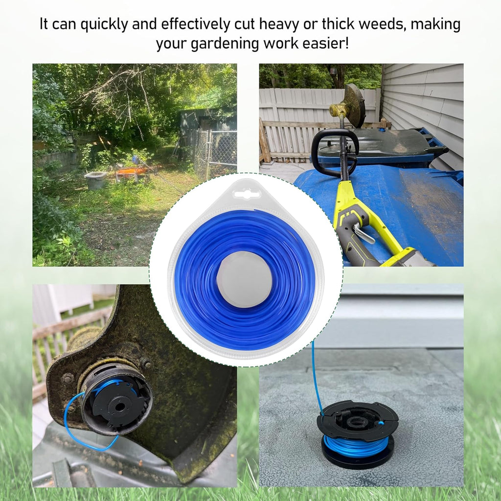 Universal .065 Inch Trimmer Line by [Brand Name] - 440-Foot Commercial Grade Weed Eater String (Blue)