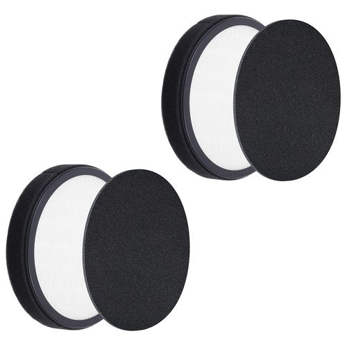 Flintar Halo Replacement Filter, Compatible with Pure Enrichment PureZone Halo Air Purifier PEAIRDSK, 2-in-1 Filter Set, 2-Pack