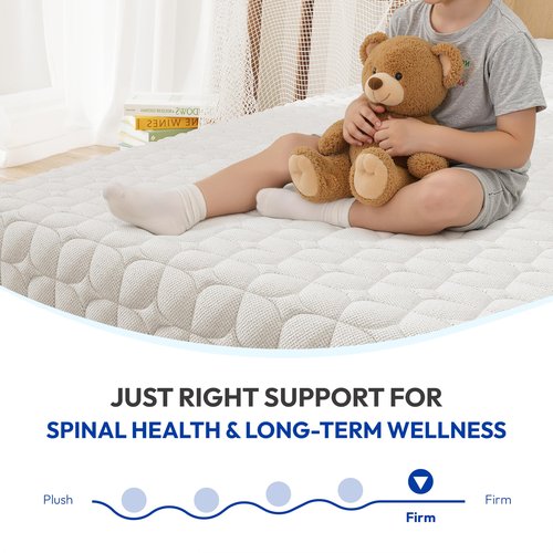 Gelsea 6 Inch Twin Size Mattress, Firm Gel Memory Foam Twin Mattress in a Box, Firm Back Support for Pressure Relief & Spinal Alignment, CertiPUR-US Certified, Fiberglass-Free