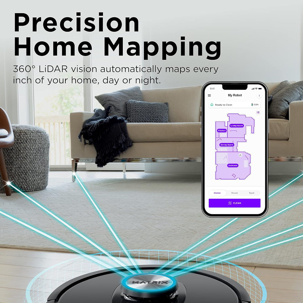 Shark R-RV2310AE Matrix Self-Empty Robot Vacuum - Ideal for Carpets & Hard Floors | 45-Day Capacity, Bagless