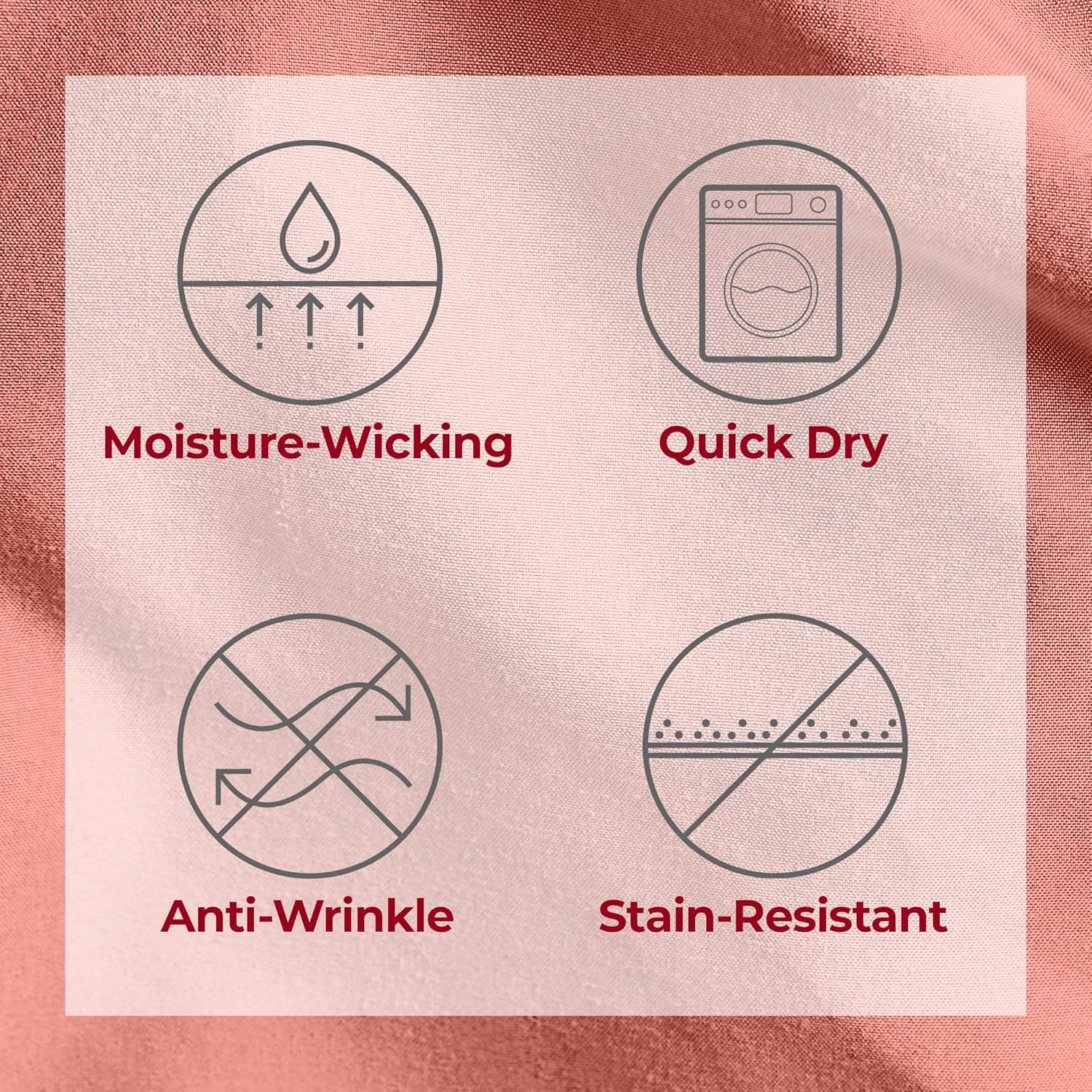 Mellanni Twin Sheets Set - 3 PC Hotel Luxury Bedding | Extra Soft, Cooling, Wrinkle-Resistant (Coral)