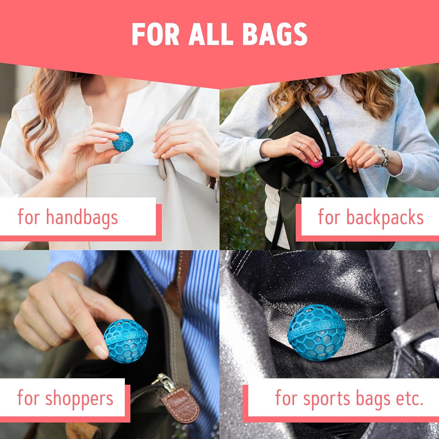 Sauberkugel - Clean Ball for Purses & Bags | Innovative Cleaning Solution in Teal