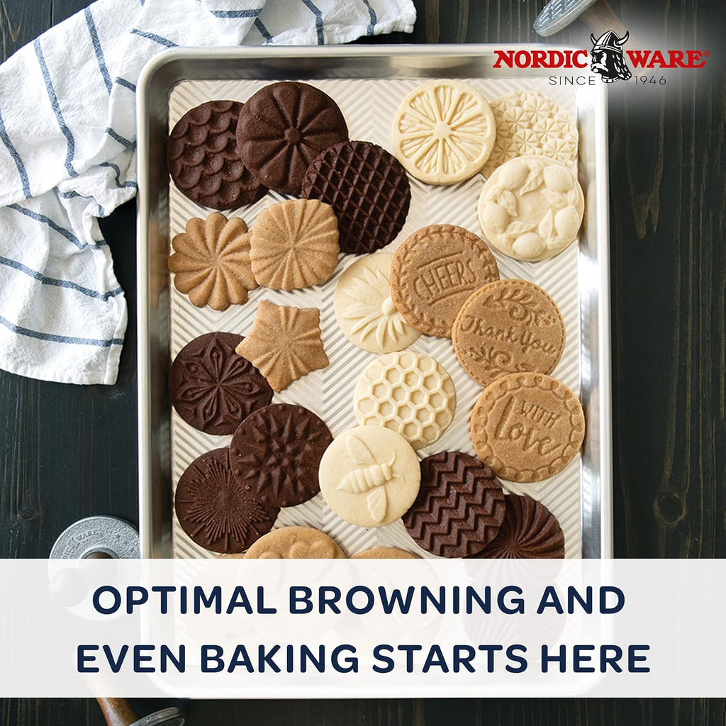 Nordic Ware Prism Half Sheet - Metallic Finish for Even Baking | Perfect for Cookies and Roasting