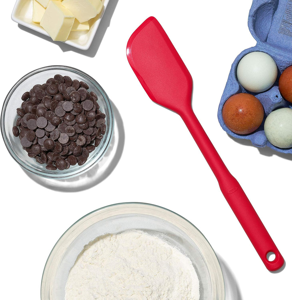 OXO Good Grips Silicone Spatula Set - 3 Pieces in Vibrant Multicolor | Perfect for Cooking & Baking