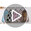 Visesunny Dragonfly Hanging Hand Towel - Absorbent Kitchen & Bathroom Cloth