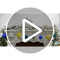 FoldTier 9pcs 3-Inch Colorful Glass Christmas Ornaments - Warm Color Variation