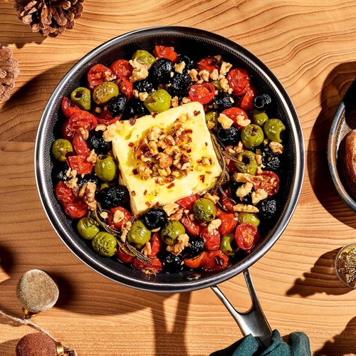 HexClad Hybrid Nonstick Frying Pan - 8-Inch, Stay-Cool Handle, Dishwasher-Safe & Oven-Safe Up to 900°F