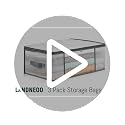 LANDNEOO 3-Pack Foldable Clothes Storage Bags 35L Closet Organizer with Handles
