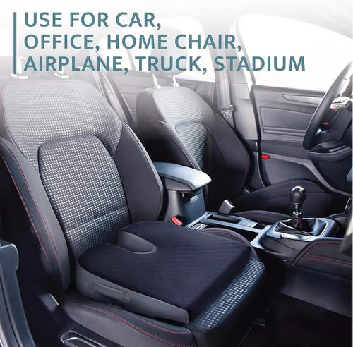 Kölbs Car Seat Cushion - Wedge Cushion for Tailbone Pain Relief | Stylish Jacquard Cover
