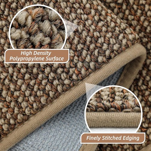 BEQHAUSE Hallway Runner Rug - Non-Slip, Washable & Stain Resistant | 2x6 Taupe Carpet for Entryway