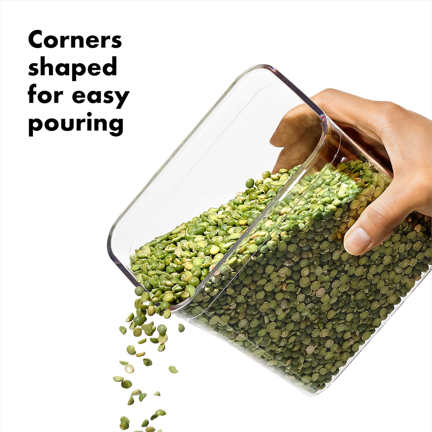 OXO STL Pop Small Square Mini Container - 0.4 QT | Airtight Food Storage Solution
