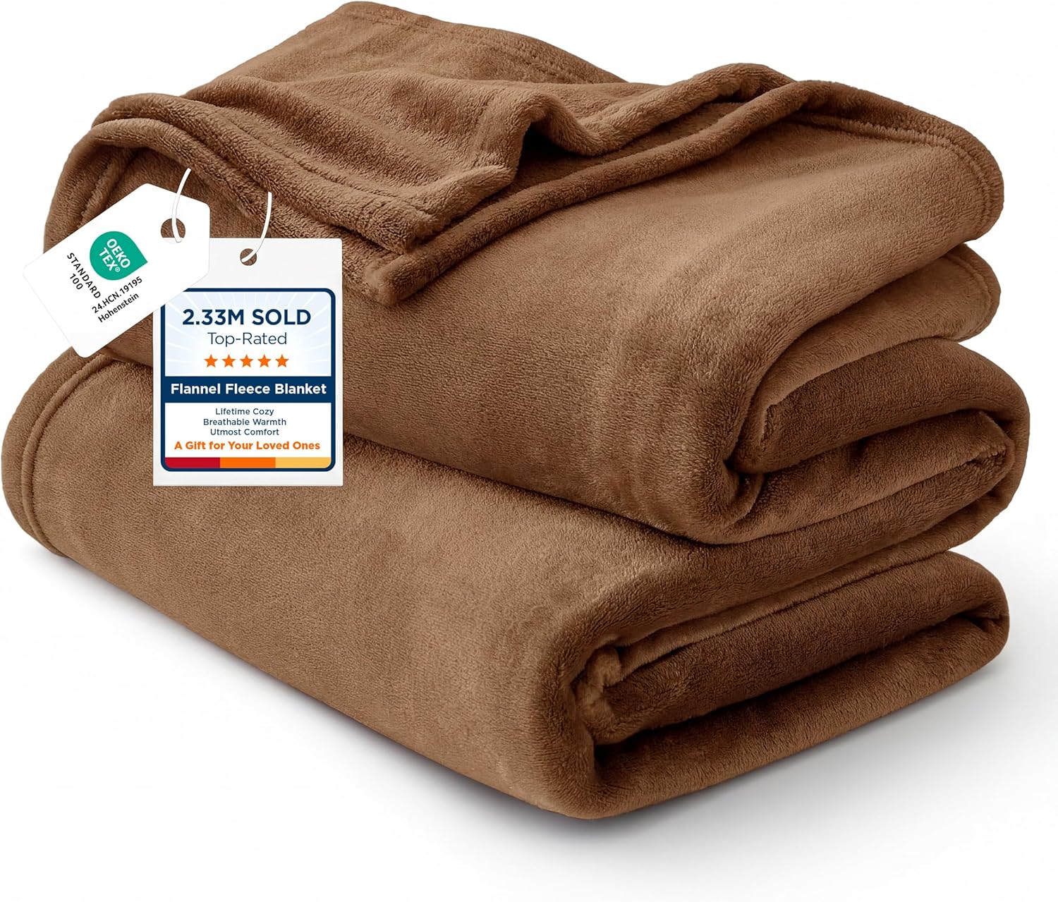 Bedsure GentleSoft King Size Fleece Blanket - Soft, Lightweight, Plush & Cozy Microfiber, 108x90 Inches