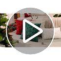 OTOSTAR 20x20 Inch Christmas Throw Pillow Cover - Soft Plush Faux Fur