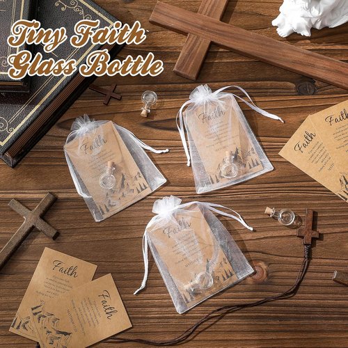Funnymoom 50 Pack Faith Gifts for Women - Christian Baptism & Wedding Supplies | Mustard Seed Blessings