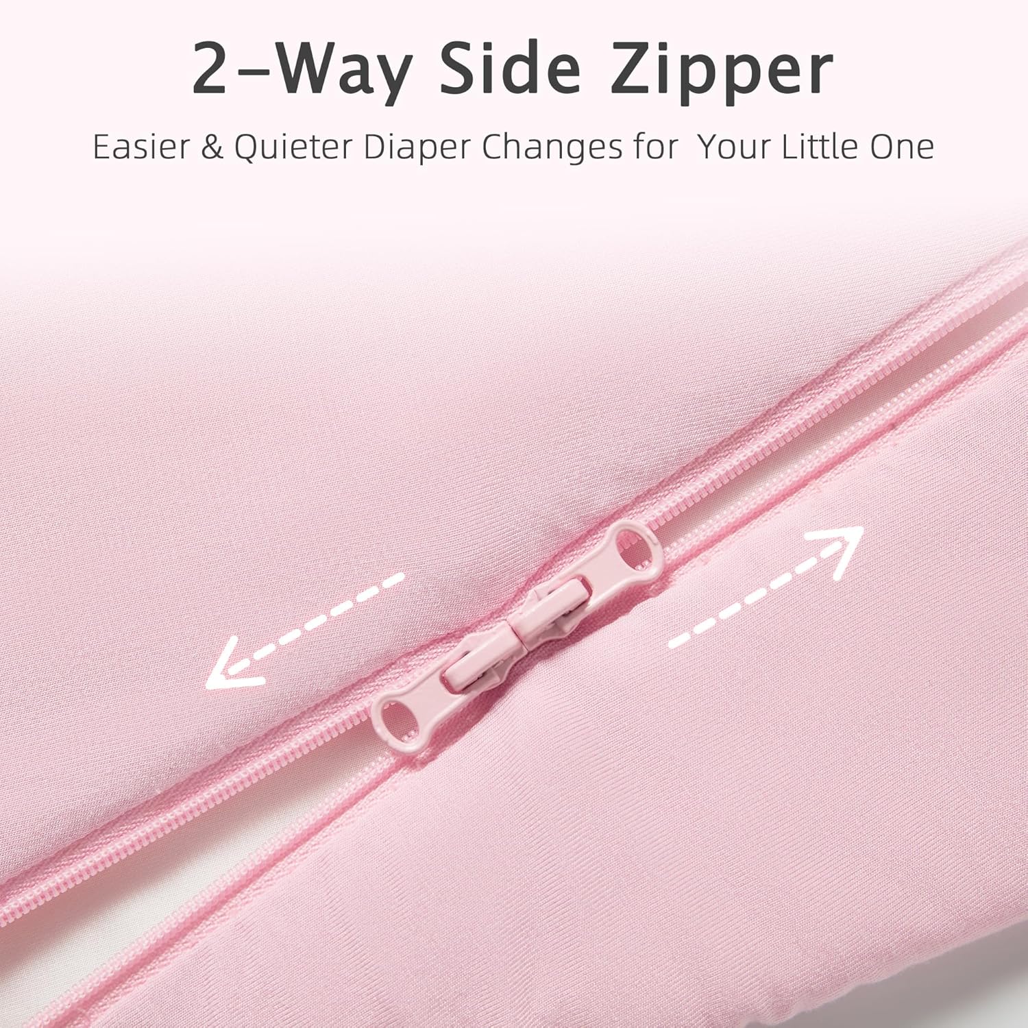 Skiennix Sleep Sack | 1.0 TOG Wearable Blanket for 6-18 Months | Lightweight Bamboo Rayon, Pink, M