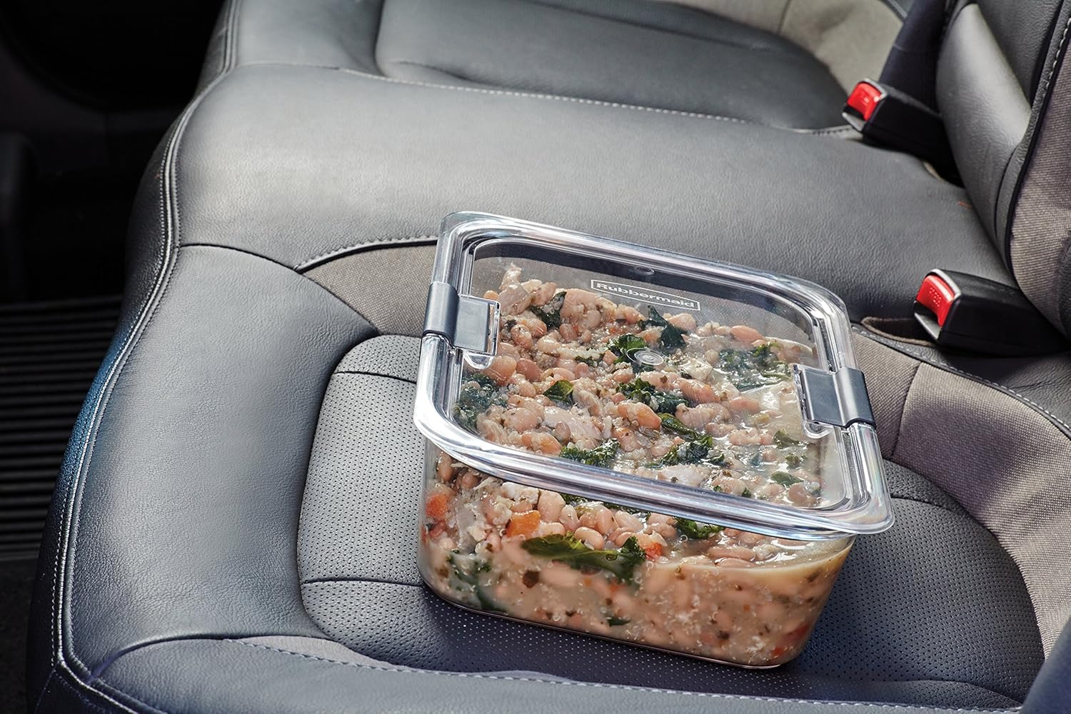 Rubbermaid Brilliance Large Food Storage Container - 9.6 Cup, BPA-Free, Leak-Proof, Clear