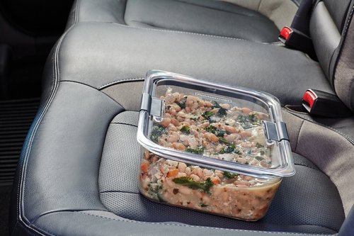 Rubbermaid Brilliance Food Storage Container, Large, 9.6 Cup | Clear | Pack of 2