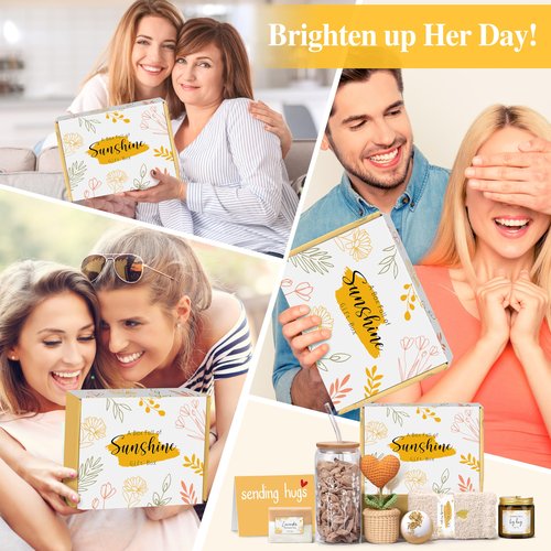 Gift Baskets for Women, Get Well Soon Gifts Basket for Women, Sympathy and Thinking of You Gifts After Surgery Recovery, Care Package for Woman Mom Her Wife Friend Sister