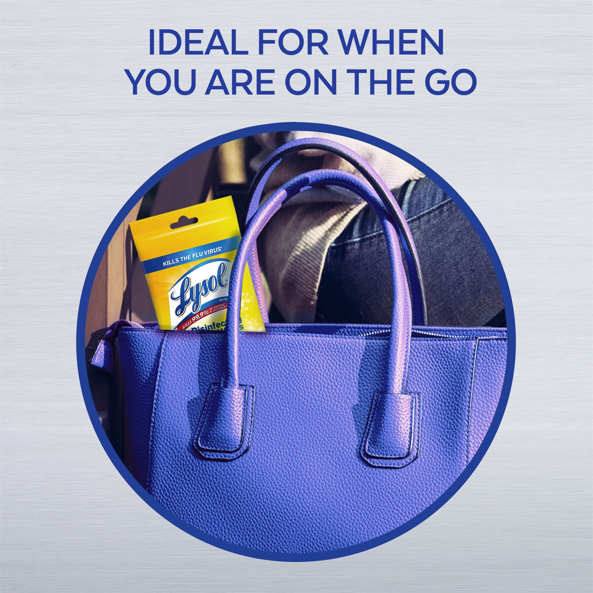 LYSOL Disinfecting Wipes - Lemon & Lime Blossom To-Go Flatpack 15 ct. (Pack of 6)