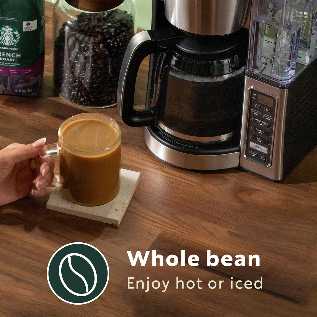 Starbucks Whole Coffee Beans, Medium Roast Hot or Iced Coffee, Pike Place Roast, Six 12 oz Bags