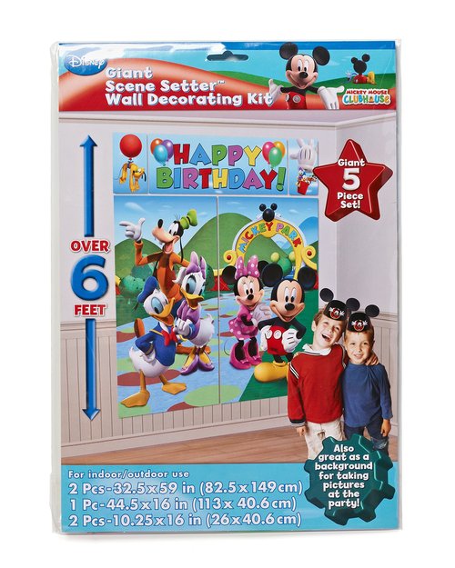 5-Piece Mickey Mouse Party Scene Setter | 1 Pack