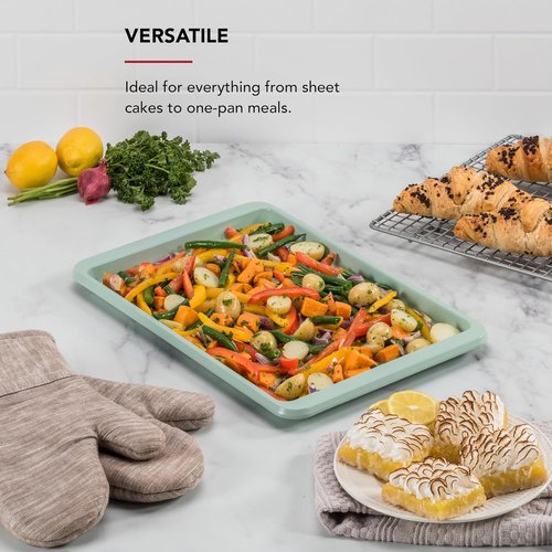 KitchenAid Nonstick Baking Sheet - 10x15in Aluminized Steel in Pistachio Color